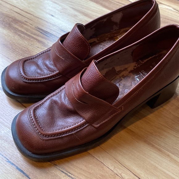 Zara block heel loafers Clogs - Picture 2 of 4